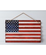 American Flag Wall Hanging in distressed Tin - 32 inch - €61,40 EUR