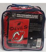 New Jersey Devils 60" by 80" Plush Twin Size Stamp Raschel Blanket - NHL - €39,97 EUR