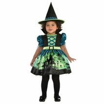 Hocus Pocus Witch Costume Girls Infant 0-6 Months with Hat - £29.73 GBP