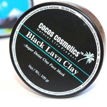 Black Lava Charcoal Clay Mask / Acne Treatment clay mask - £12.86 GBP