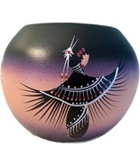 Benally Din&#39;e Signed Native American Pottery Vase - Unique Style - $525.55 MXN