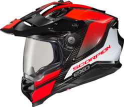 SCORPION EXO XT9000 Carbon Trailhead Helmet, Full Face, Red, Medium - $529.95