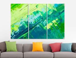 Abstract Canvas Art Abstract Canvas Print Abstract Art Abstract Wall Decor Green - £39.29 GBP