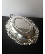 Wallace CHIPPENDALE Oval Vegetable Serving Dish w Lid X101 Fabulous Silv... - £51.49 GBP