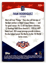 2007 Topps Opening Day Diamond Stars #DS16 Ivan Rodriguez NM Near Mint  ID:64173 - £1.29 GBP