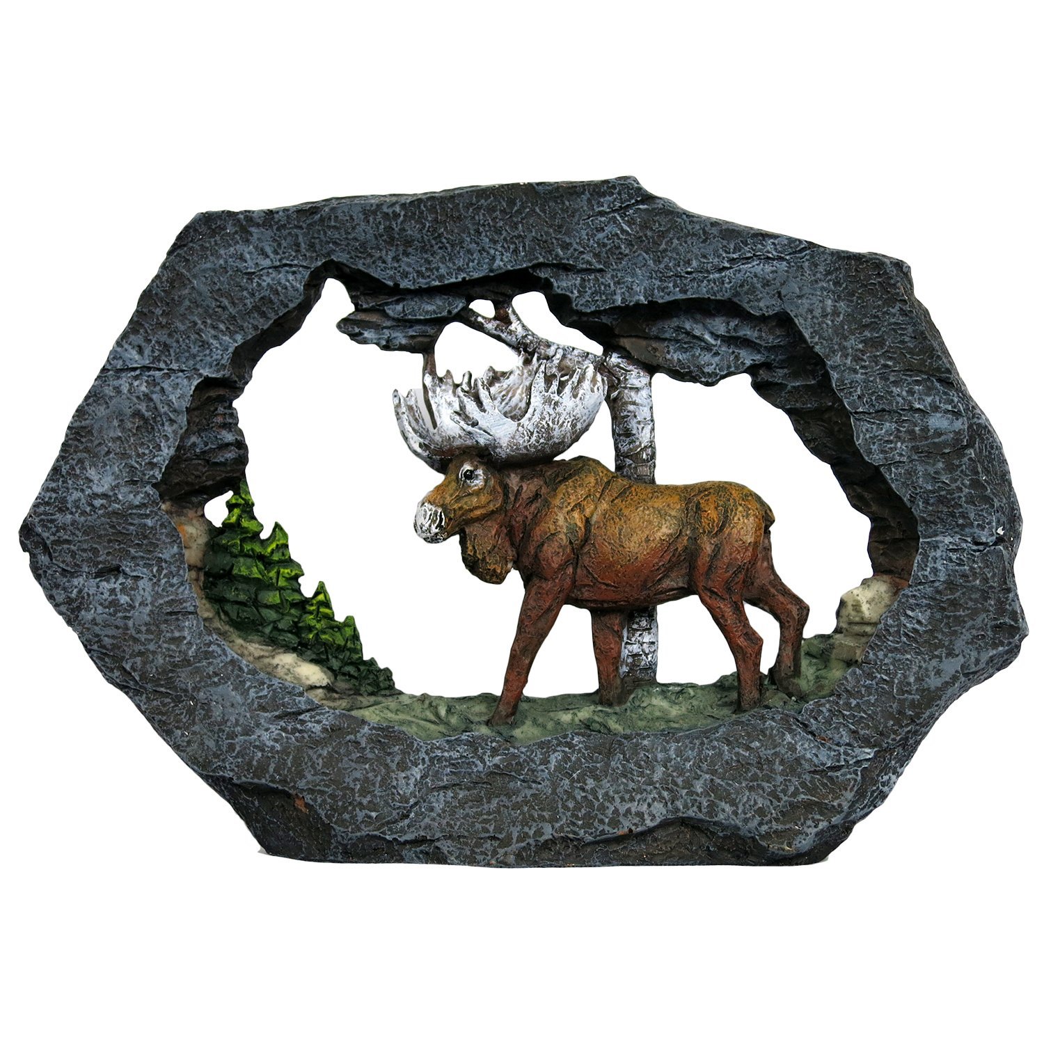 Regal Elites Vista Rock Series 9 Inch Long Wildlife Sculpture - MOOSE on The Roc - £23.69 GBP