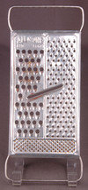 Vtg All in One-Cheese Grater-Metal-Double Handel-Kitchen Ware-4 Grate-Al... - £10.31 GBP