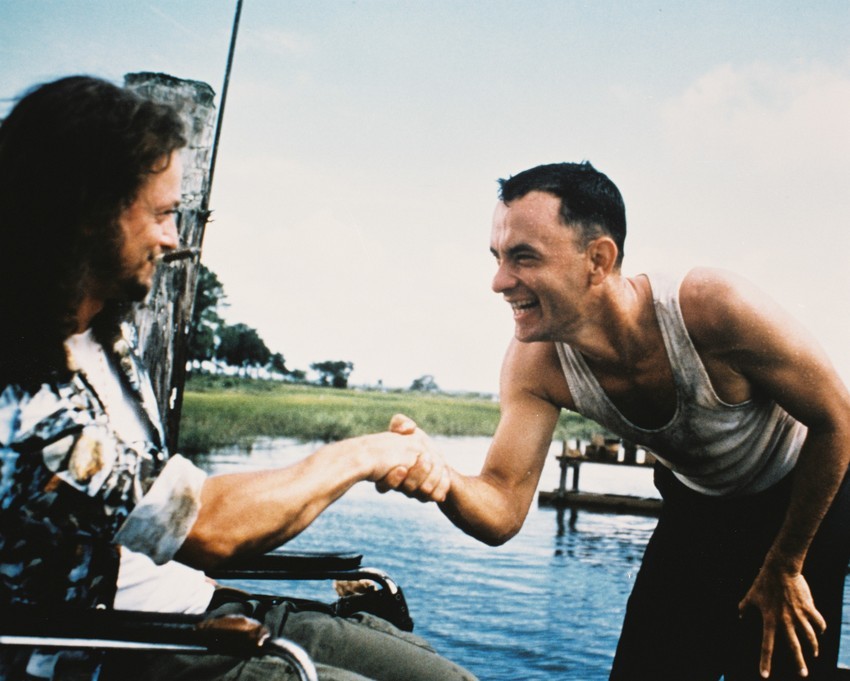 Primary image for Tom Hanks And Gary Sinise From Forrest Gump 16x20 Canvas Giclee