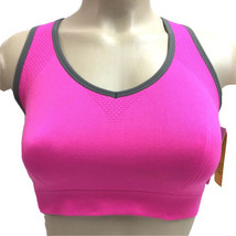 Danskin Now Performance Seamless Cami Bra Keyhole Back Bright Pink L 12-... - $15.29