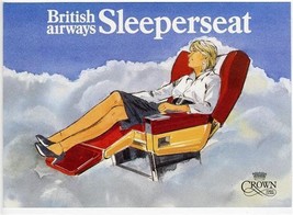 British Airways Sleeperseat Brochure Crown First Class 1981 - £21.68 GBP
