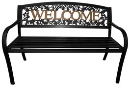 Black And Gold Welcome Bench In Leigh Country, Texas 94108. - $135.68