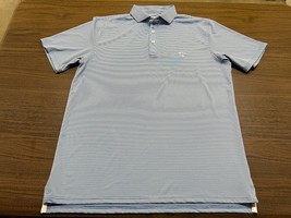 Bird Dogs Men’s Blue/White Striped Polo Shirt - Large - $39.99