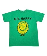 Mr Happy Green Funny T-Shirt Men&#39;s Small - £10.94 GBP