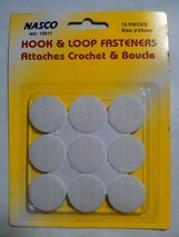 Nasco Hook &amp; Loop Fasteners Attaches Crochet &amp; Boucle- Round-15011 - £9.29 GBP