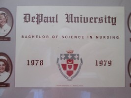 DePaul University 1978-1979 Bachelor of Science in Nursing-picture of gr... - $20.00
