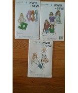 Vintage Sewing Patterns: Kwik Sew 414, 1109, 1235 (lot of 3) New unopened - $146.70 MXN