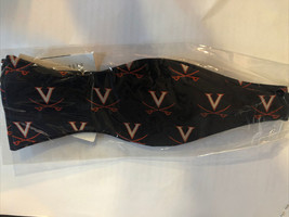 University Of Virginia Bow Tie New Blue Cool  In Stock 100% Silk Fast Shipping - $17.82