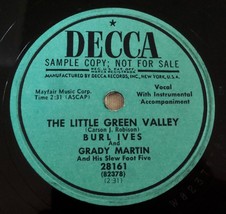Burl Ives Grady Martin - The Little Green Valley / Diesel Smoke Dangerous Curves - £19.31 GBP