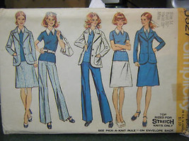 Simplicity 5527 Misses Skirt, Pants, Top & Jacket Pattern- Size 14 Bust 36 - $7.30