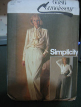 Simplicity 6586 Connoisseur Misses Trouser Pattern - Size 12 Waist 26 1/2 - $7.30