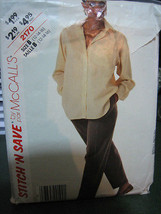 McCall&#39;s Stitch&#39;n Save 2170 Misses Shirt &amp; Pants Pattern - Size 12 - £5.00 GBP