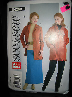 Primary image for Butterick See & Sew B4268 Misses Shirt Jacket/Skirt/Pants Pattern-Sizes 14/16/18