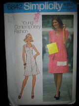 Vintage Simplicity 6842 Misses Cardigan, Dress &amp; Scarf Pattern - Size 14 Bust 36 - £8.50 GBP