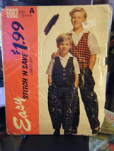 McCall&#39;s Stitch&#39;n Save 6082 Boy&#39;s Shirt, Vest &amp; Pants Pattern - Sizes 3/4/5/6 - £4.96 GBP