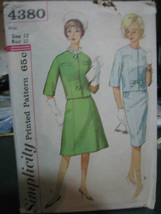 Simplicity 4380 Misses Skirt Suit Pattern - Size 12 Bust 32 - $11.67
