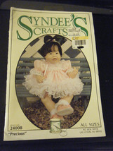 Syndee&#39;s Crafts 24008 &quot;Precious&quot; Doll Pants &amp; Dress Pattern For 10&quot;/16&quot;/... - $10.11