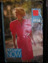 Vintage Butterick See &amp; Sew #4958 Misses Top &amp; Skirt Pattern - Sizes 12/... - $6.75