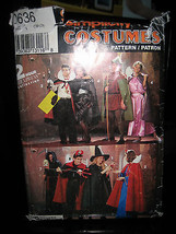 Simplicity #0636 Adult Dracula/Robin Hood/Devil/Witch/Etc.Costume Pattern-Sz S-L - £8.35 GBP