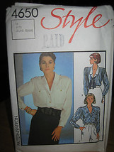 Vintage Style #4650 Misses Blouse Pattern - Size 14 - £6.79 GBP