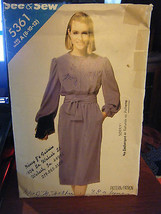 Vintage Butterick See &amp; Sew 5361 Misses Dress Pattern - Size 8 - £5.20 GBP