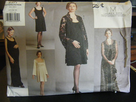 Vogue Lauren Sara 2377 Maternity Coat &amp; Dress Pattern - Size 12/14/16 - $17.72