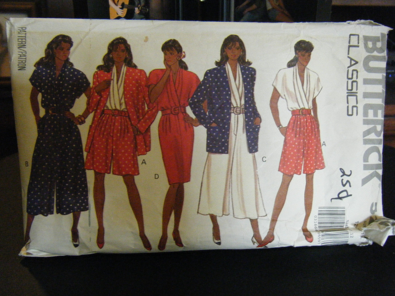 Primary image for Butterick 5262 Misses Unlined Jacket & Dress Pattern - Size 12/14/16