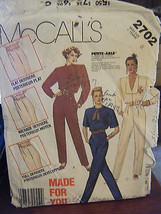 Vintage McCall&#39;s 2702 Misses Jumpsuit Pattern - Size 8 - $10.11