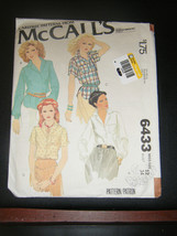 McCall&#39;s 6433 Misses Blouses Pattern - Size 12 Bust 34 - £6.09 GBP