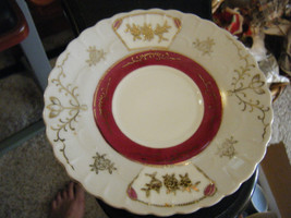 Vintage UCAGCO China Hand Painted Japan Saucer w/Gold Accents - £9.66 GBP