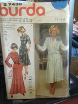 Vintage Burda 27430 Misses 2-Piece Dress in 2 Lengths Pattern - Sizes 12-18 - $8.27