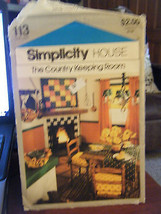 Vintage Simplicity 113 Country Keeping Room Pattern - £5.01 GBP
