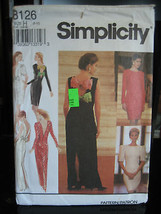 Vintage Simplicity 8126 Misses Lined Dress in 2 Lengths Pattern - Sizes 6-10 - $6.26