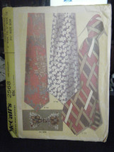 Vintage McCall&#39;s 2568 Neckties and Bow Tie Pattern - £6.48 GBP