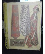 Vintage McCall&#39;s 2568 Neckties and Bow Tie Pattern - £6.48 GBP
