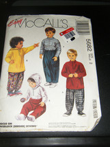 McCall&#39;s 5682 Toddler&#39;s Top, Hooded Top &amp; Pants Pattern - Size 2 Chest 21 Wst 21 - £5.03 GBP