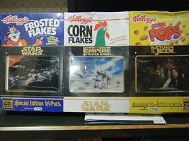 Canadian 3 Pack of Kelloggs Cereal Star Wars With Lenticular Front Cards - £50.36 GBP
