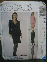 McCall's 9461 Misses Lined Coat Dress or Jacket & Skirt Pattern - Size 12-16 - £6.40 GBP