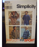 Simplicity 9226 Misses &amp; Men&#39;s Shirts Pattern - Size XS/S/M - £9.01 GBP
