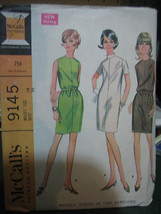 McCall's 9145 Misses Dress Pattern - Size 14 Bust 36 - £7.48 GBP