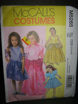 McCall&#39;s M5265 Girl&#39;s Princess &amp; Fairy Dresses Costume Pattern - Size 2/... - $8.02